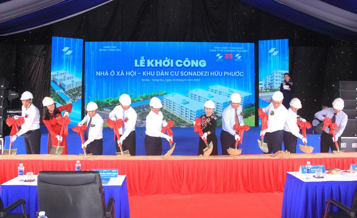 Lễ khởi công 1200 căn NOXH tại dự án khu dân cư Sonadezi Hữu Phước