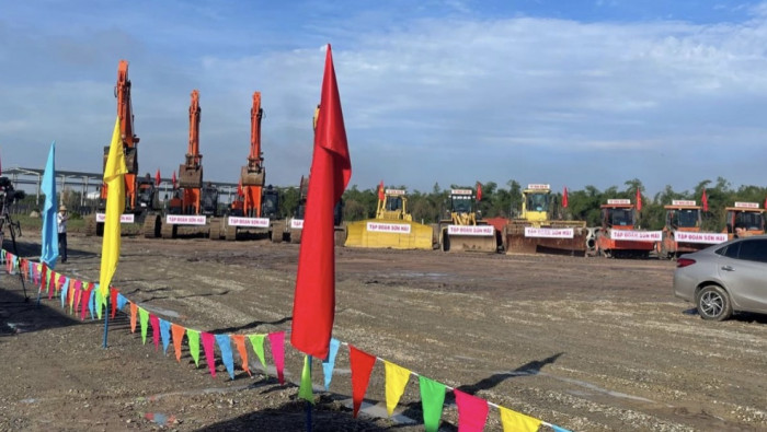 Tiến độ xây dựng đường cao tốc Biên Hòa Vũng Tàu vẫn còn khá chậm