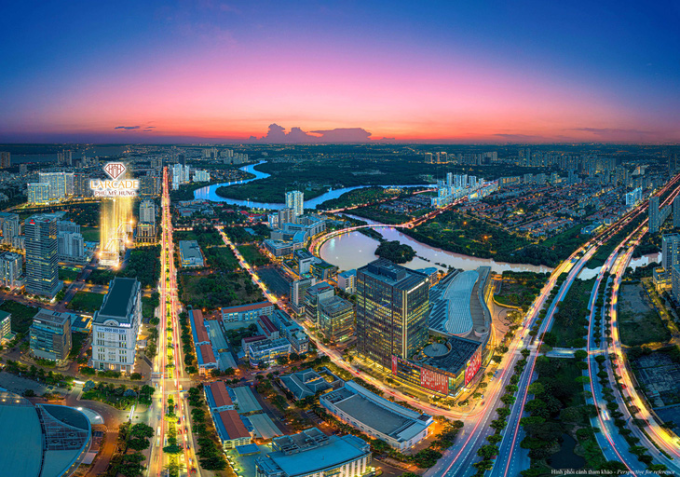 Phối cảnh vị trí dự án Phú Mỹ Hưng L’Arcade. Ảnh: Phú Mỹ Hưng