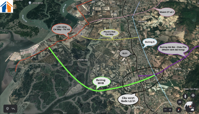 Các tuyến giao thông huyết mạch thị xã Phú Mỹ - Bao gồm QL 51