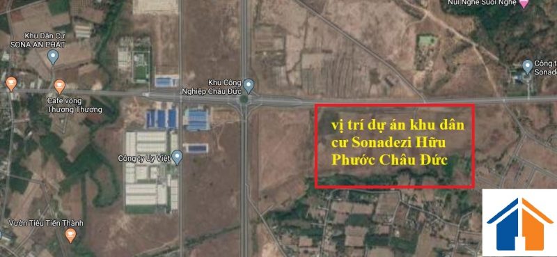 Vị trí dự án Sonadezi Hữu Phước