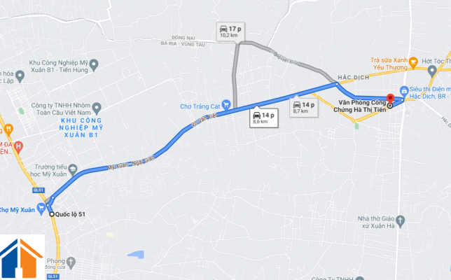 Vị trí văn phòng Hà Thị Tiến