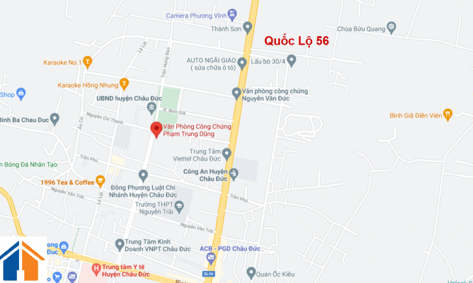 Vị trí văn phòng công chứng Phạm Trung Dũng