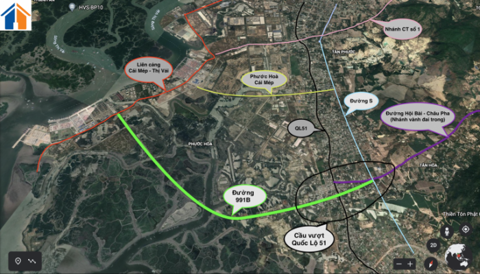 Yếu tố giúp giá đất thị xã Phú Mỹ tăng trưởng từ mạng lưới hạ tầng