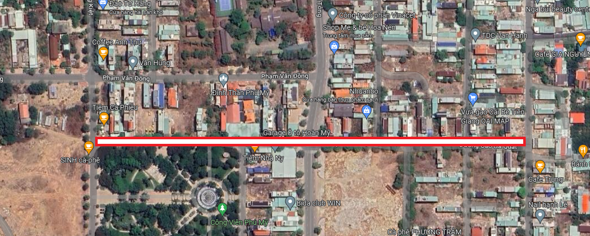 Vị trí đường Cao Bá Quát