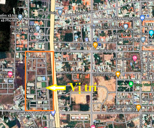 Vị trí Petro Town Phú Mỹ