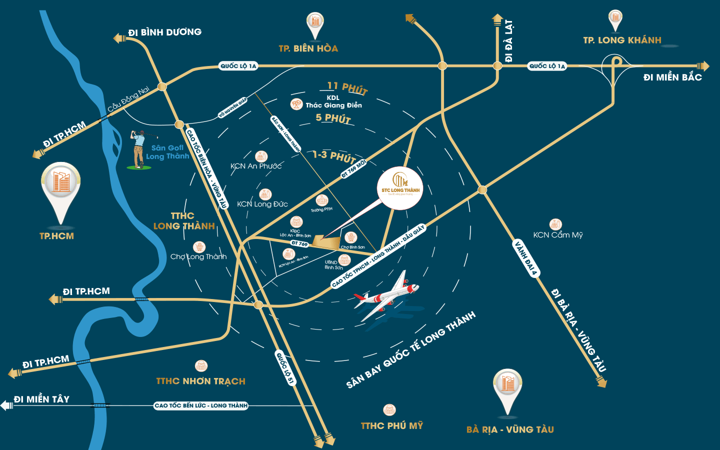Vị trí dự án Century City Long Thành