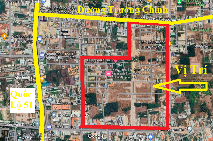 Vị trí dự án ATA Phú Mỹ