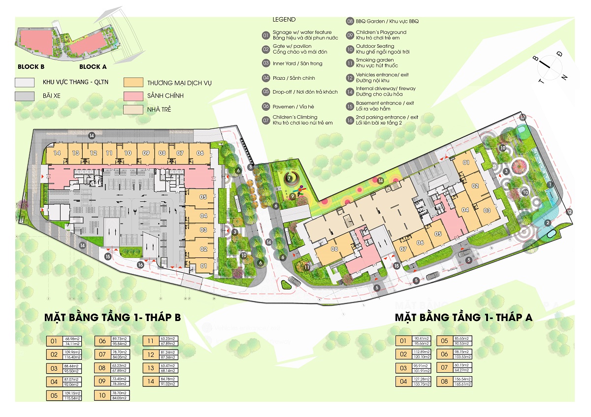 Mặt bằng tổng thể Opal Boulevard