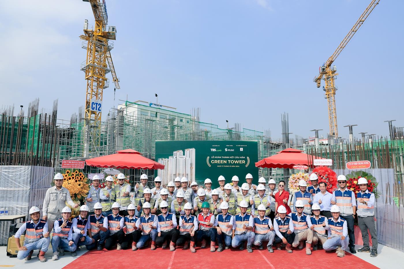 Tiến độ xây dựng Green Tower