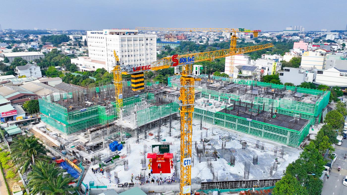 Tiến độ xây dựng Green Tower Dĩ An