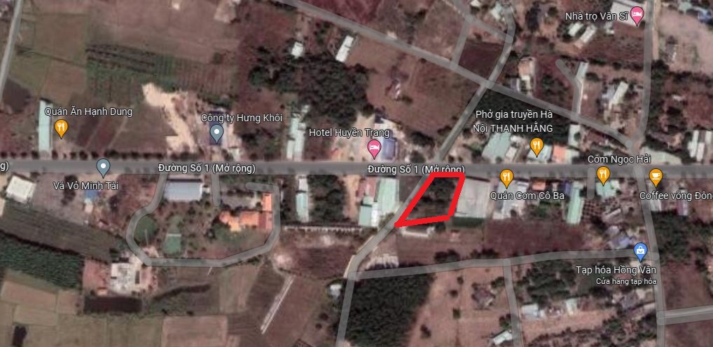 Đất đường số 1 huyện Châu Đức