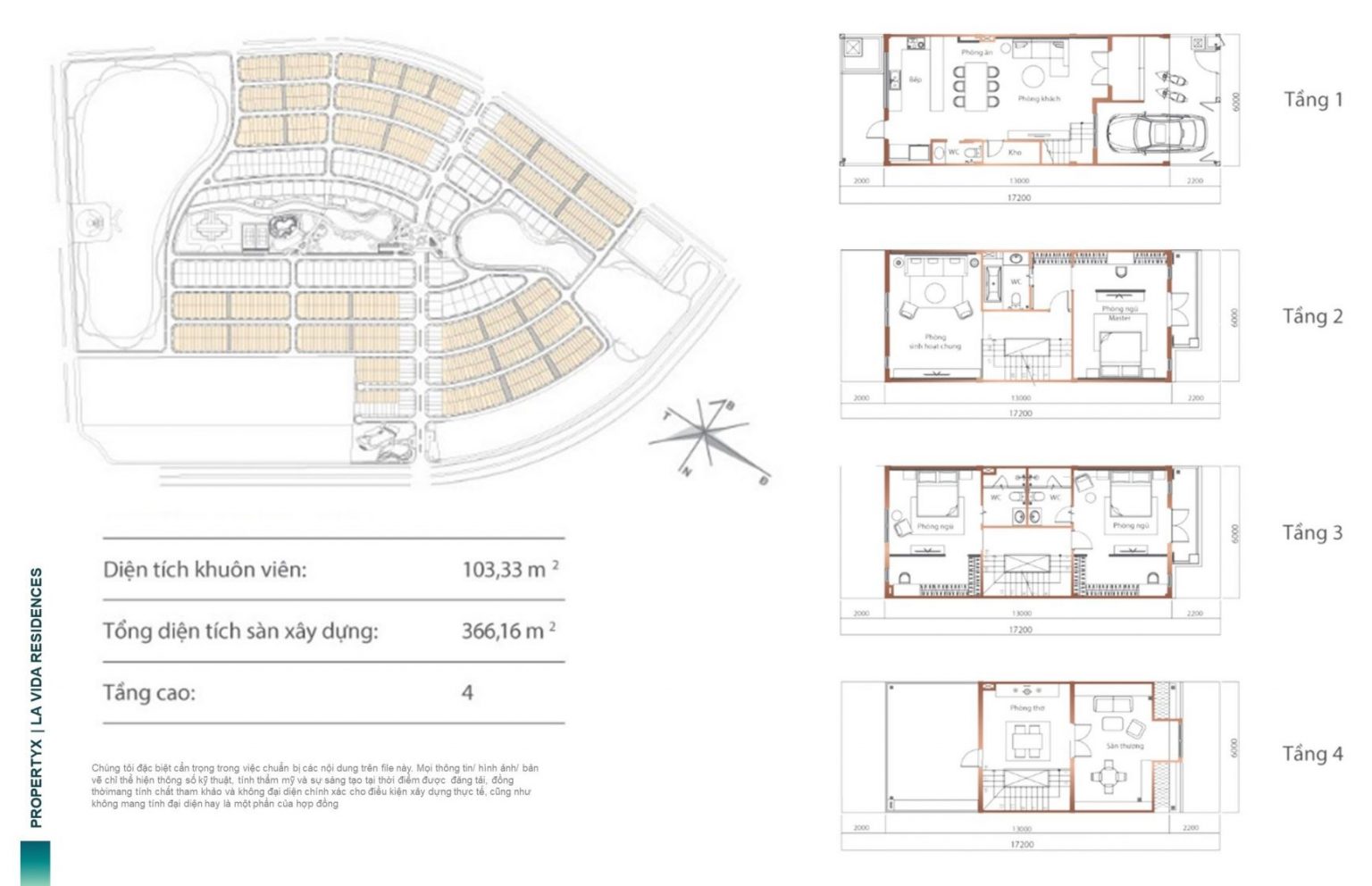 Mặt bằng nhà phố Lavida Vũng Tàu