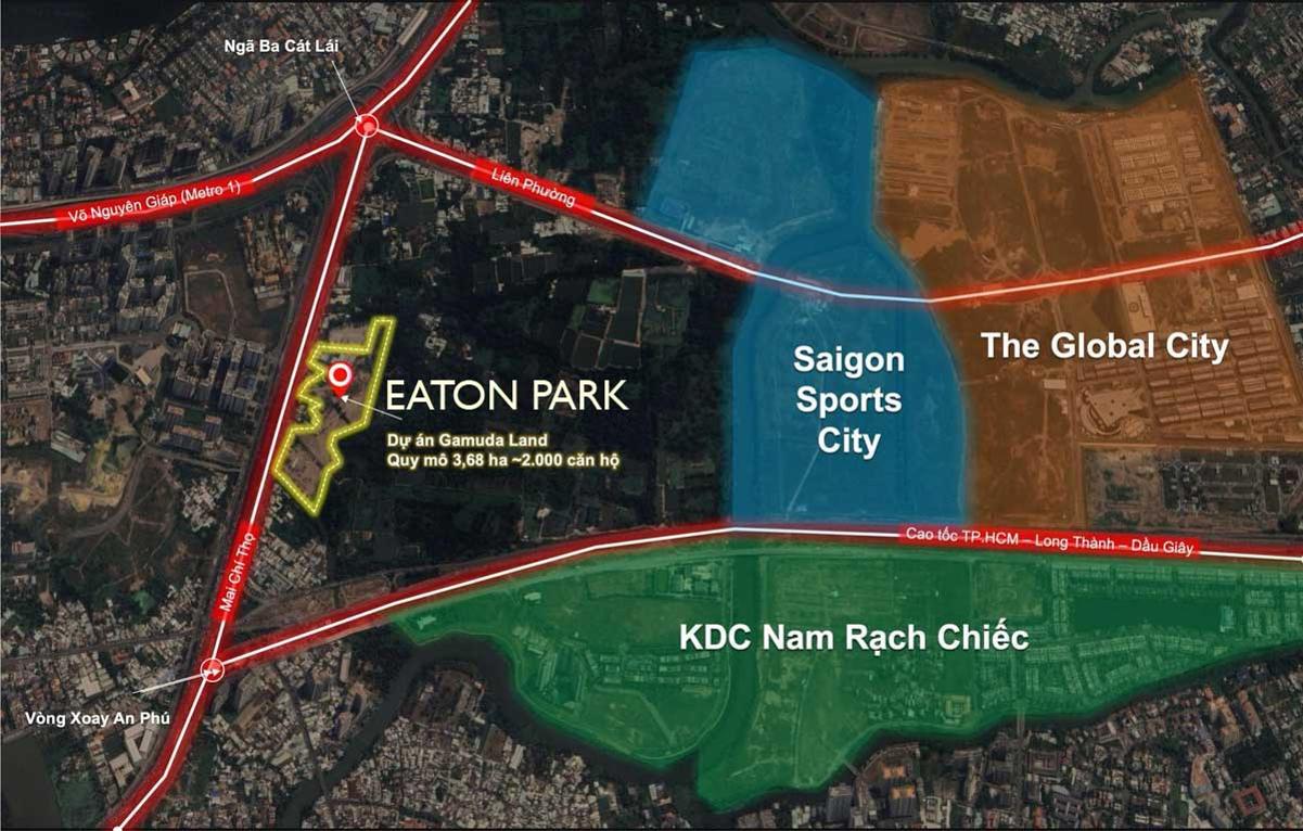 Vị trí Eaton Park