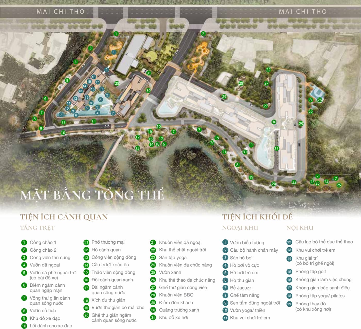 Tiện ích dự án Eaton Park