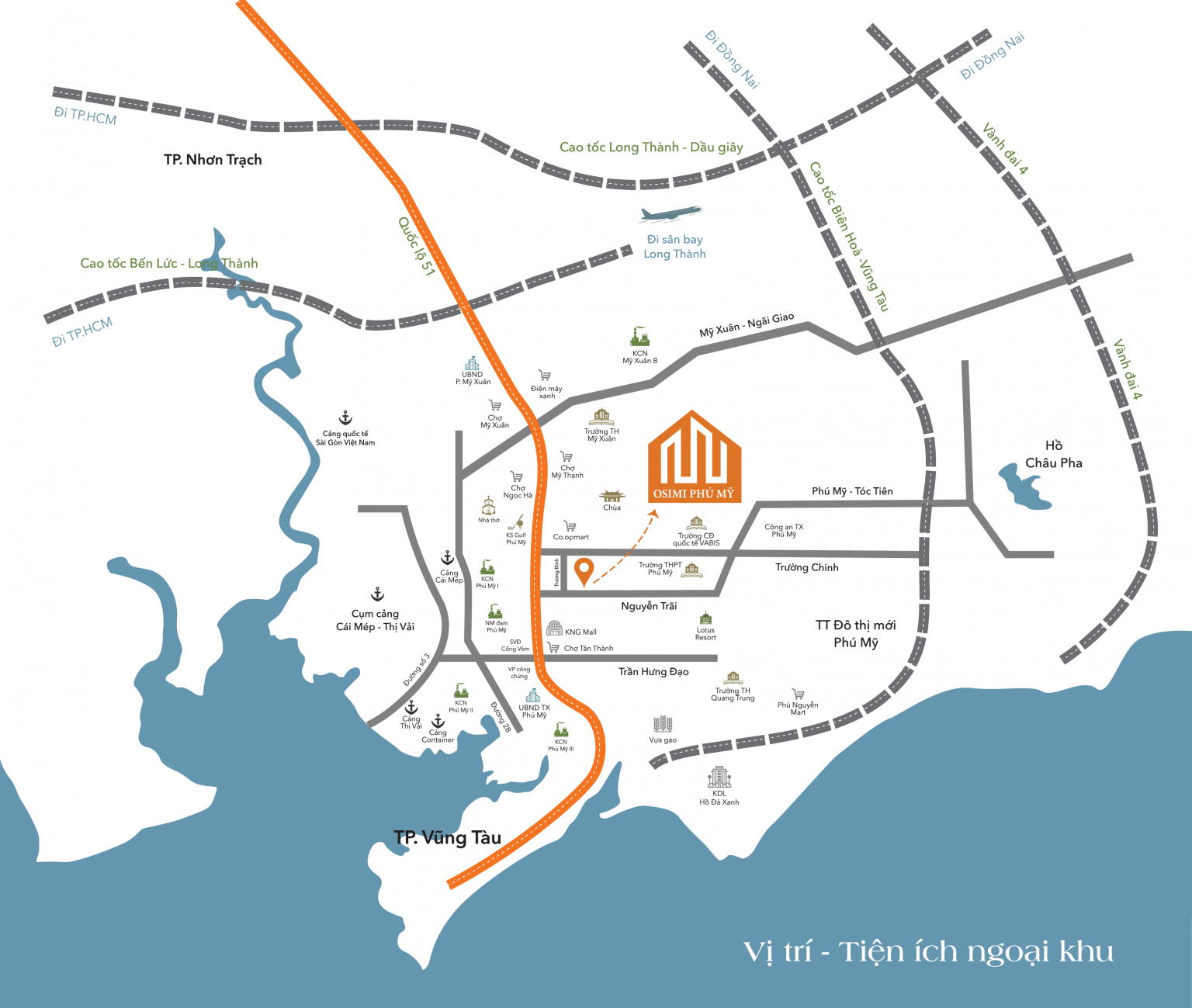 Vị trí dự án Osimi Phú Mỹ