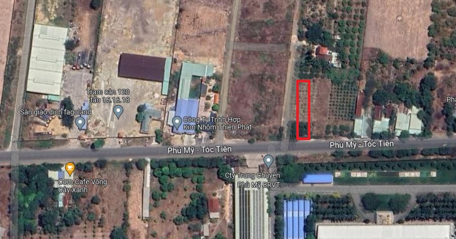 Đất mặt tiền đường Phú Mỹ Tóc Tiên