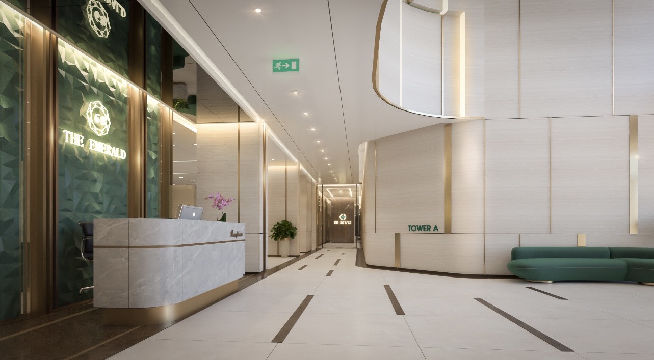 Phòng khách dự án The Emerald 68