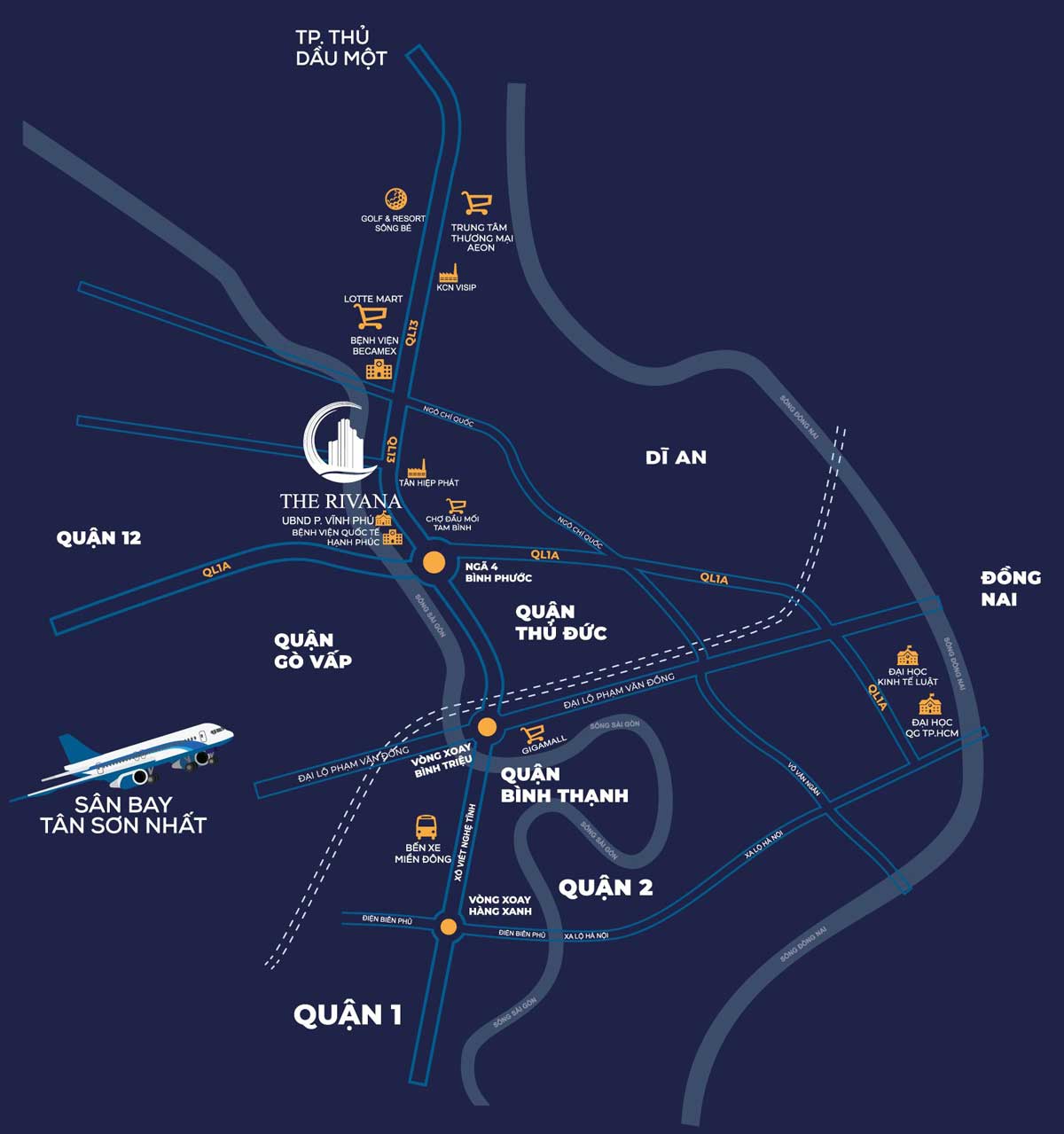 Vị trí The Rivana