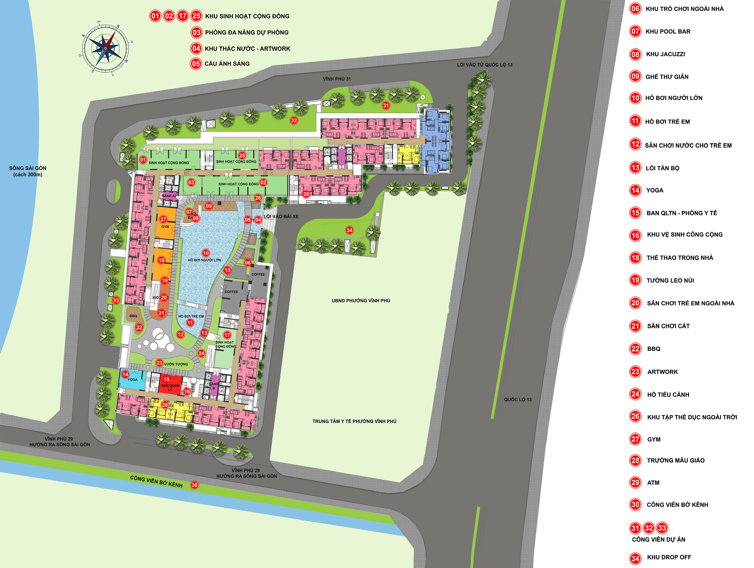 Mặt bằng tiện ích