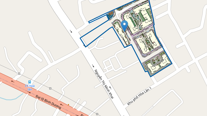 Vị trí dự án Bình Dương Tower