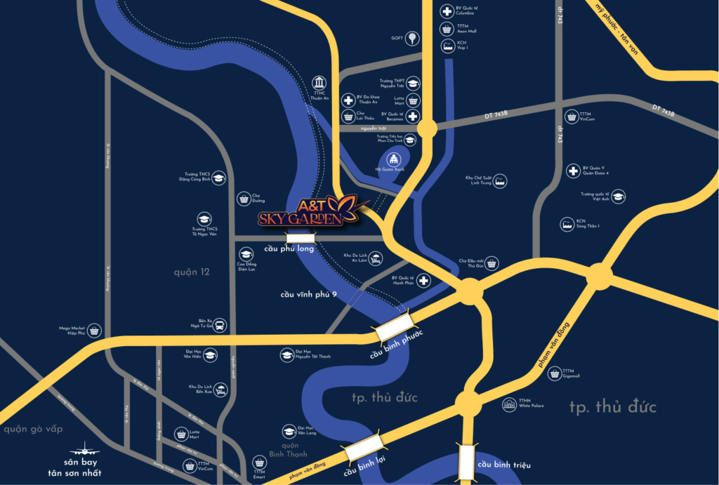 Vị trí A&T Sky Garden
