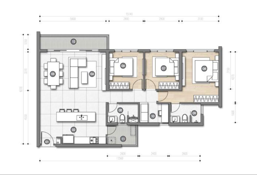 Mặt bằng Palm River