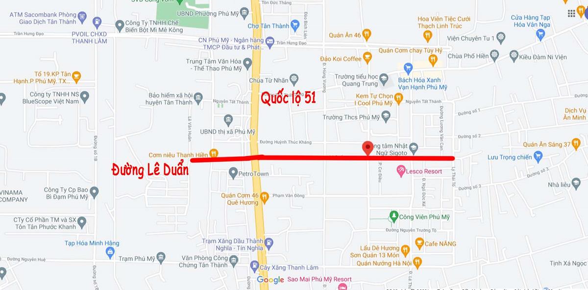 Vị trí đường Lê Duẩn