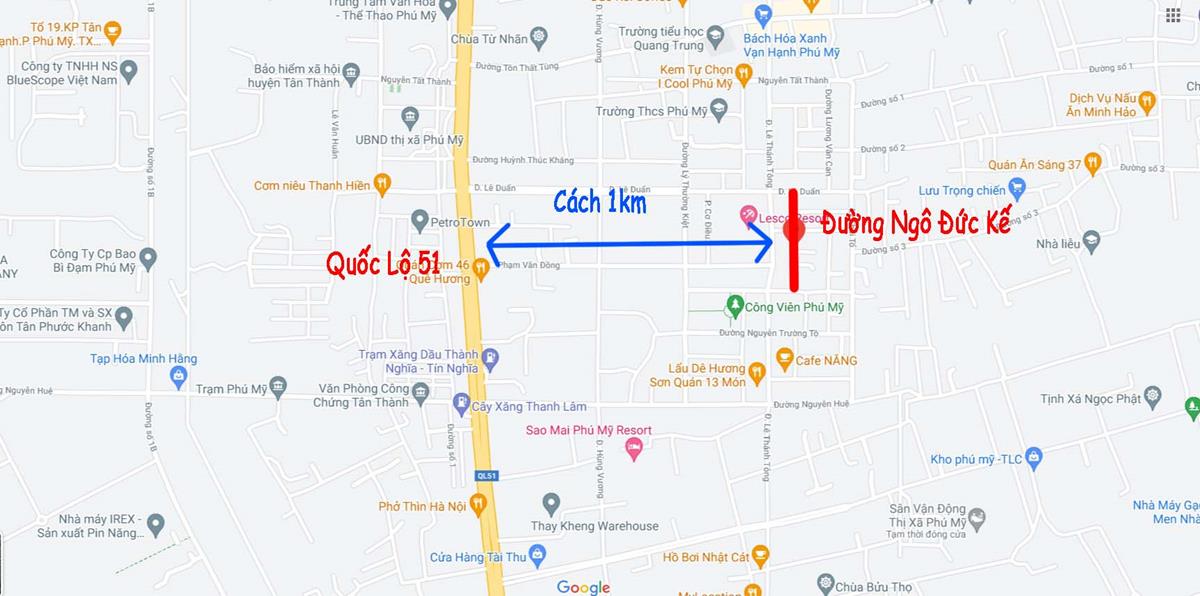 Vị trí đường Ngô Đức Kế 